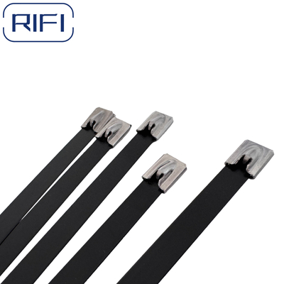 Stainless Steel 304,316 All Epoxy Coated Stainless Steel Ball Lock Type Cable Tie