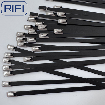 Stainless Steel 304,316 All Epoxy Coated Stainless Steel Ball Lock Type Cable Tie