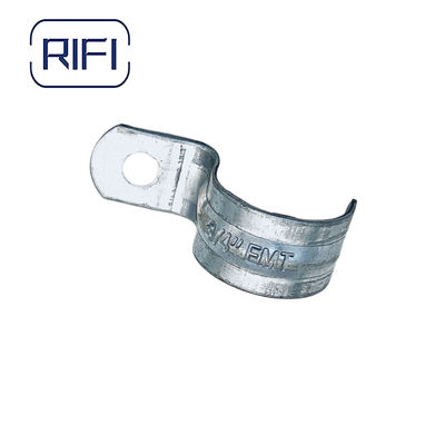 Galvanized Steel EMT One Hole Strap for 3/4" and 1" EMT Conduit with 1/2"-4" Size Range