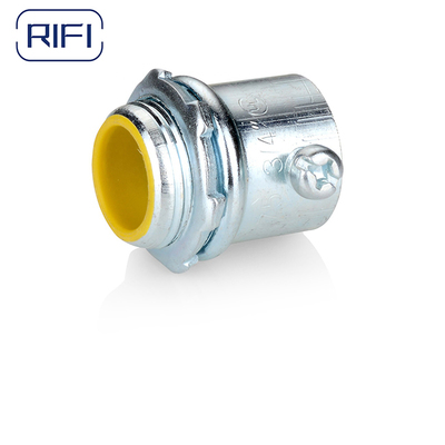 Galvanised EMT Connector Set Screw Type for Wall Application with 50000 Production Capacity in 1/2"-4" Sizes
