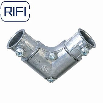 1/2"-1" EMT Capped Corner Coupling for 90 Degree Bend with Set Screw Connection