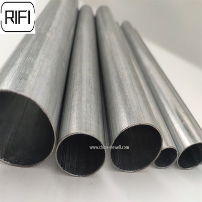 Pre-Galvanized EMT Conduit Pipe 17.93mm-114.30mm OD 1.07mm-2.11mm Wall Thickness for Electrical Wiring