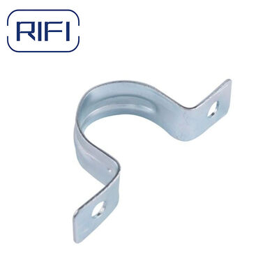 Galvanized Steel EMT Conduit Strap Two-Hole Strap for Wall Application 16mm-50mm