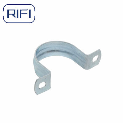 Galvanized Steel EMT Conduit Strap Two-Hole Strap for Wall Application 16mm-50mm