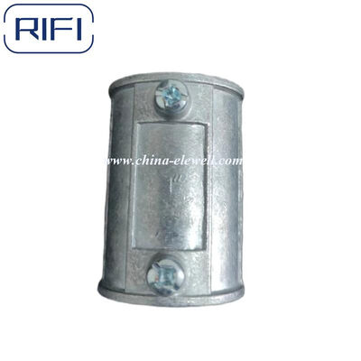 Aluminum EMT Conduit Coupling Set Screw Type for 1/2"-2" Trade Size Electrical Wiring