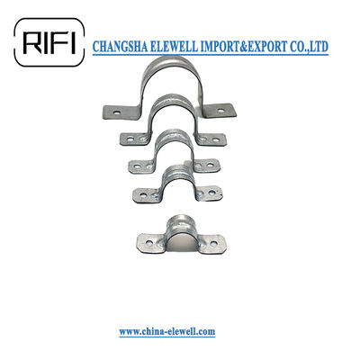 Galvanized Steel EMT Conduit Strap for 1/2"-4" Trade Size Conduit Pipe with Two Hole Type