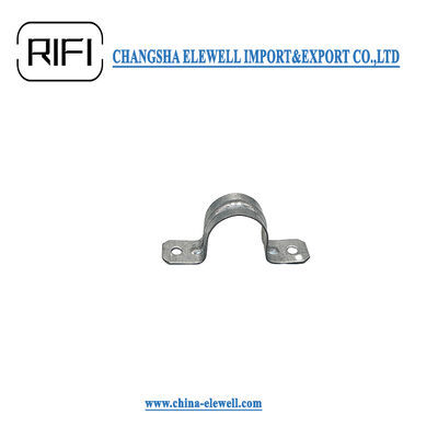 Galvanized Steel EMT Conduit Strap for 1/2"-4" Trade Size Conduit Pipe with Two Hole Type