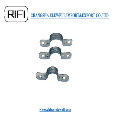Galvanized Steel EMT Conduit Strap for 1/2"-4" Trade Size Conduit Pipe with Two Hole Type