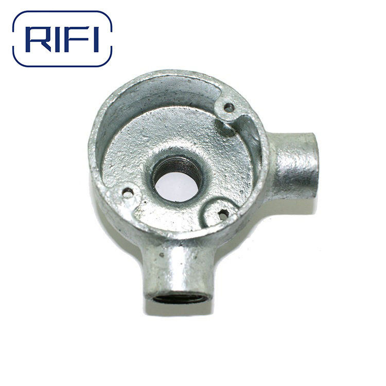OEM Galvanized Steel Pipe Fittings For Construction Malleable Iron Junction Box
