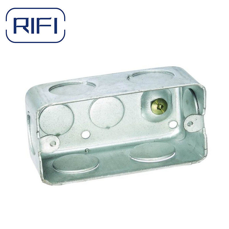 4"x2" Rectangular Junction Box Metal For Surface Mounted Wiring