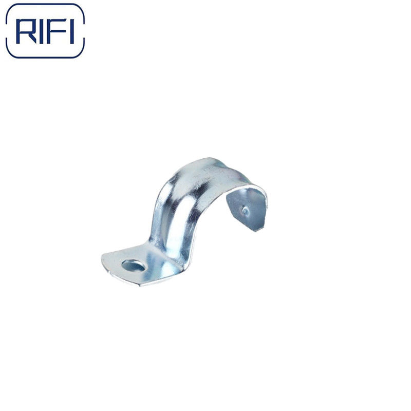 Customize Galvanised Saddle Clamp 3 / 4 Inch EMT One Hole Strap