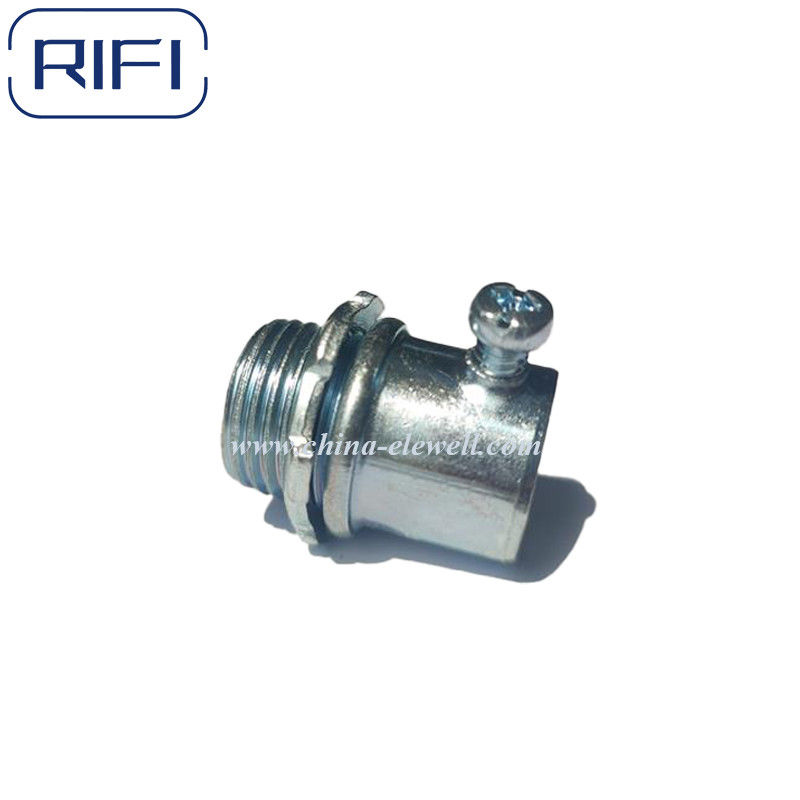 EMT Electrical Conduit Pipe Steel Set Screw Connector With Or Without Insulated