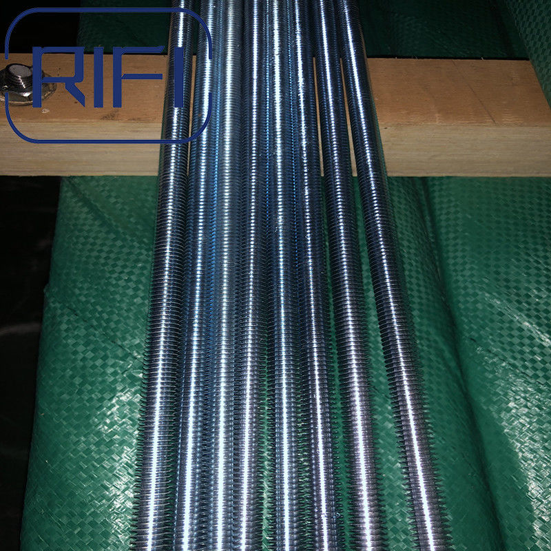 Electro Galvanized M8 M10 M12 Steel Threaded Rods DIN975 DIN976 Standard 3 Meter