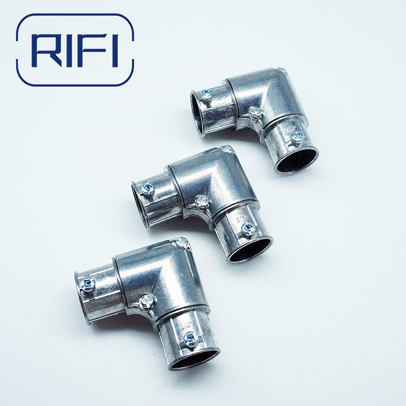 Electrical Conduit EMT Fittings Zinc Die Cast EMT Inside 90 Degree Corner Pulling Elbows With Set Screw