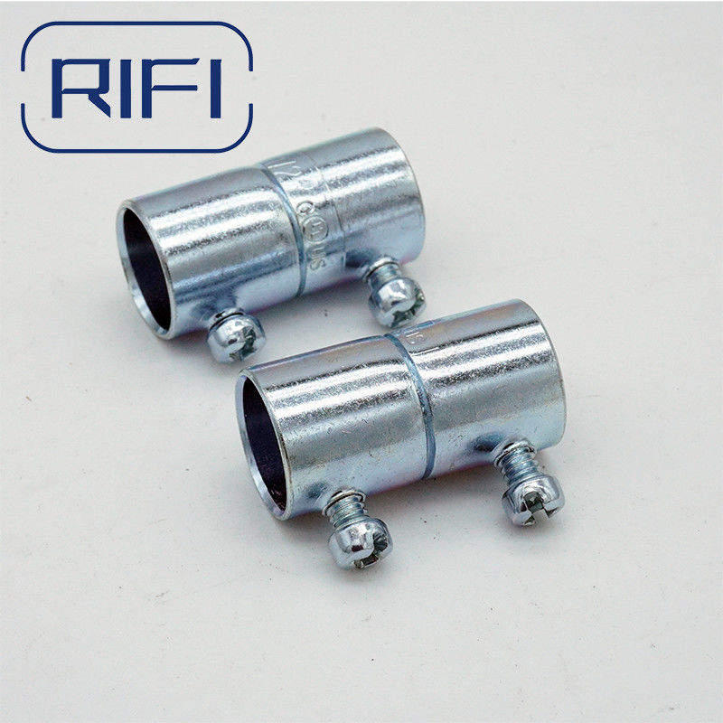 UL Standard EMT Conduit Fittings Set Screw Steel Coupling For Electrical Projects