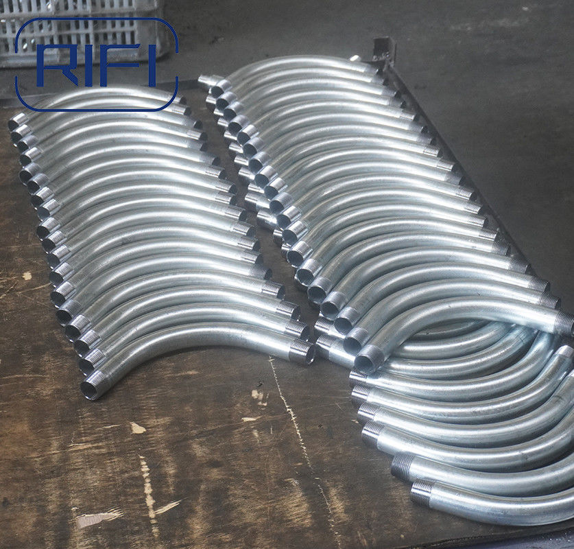 Rigid Steel Conduit GRC Elbow With NPT Threaded For IMC / Rigid Conduit Connection