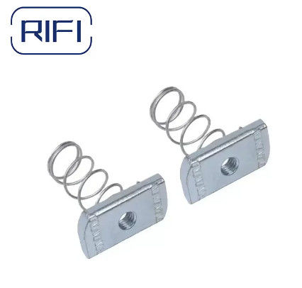 Spring Loaded Design Metal Hardware Fasteners Welding Square Spring Nut 1/4"-1/2"