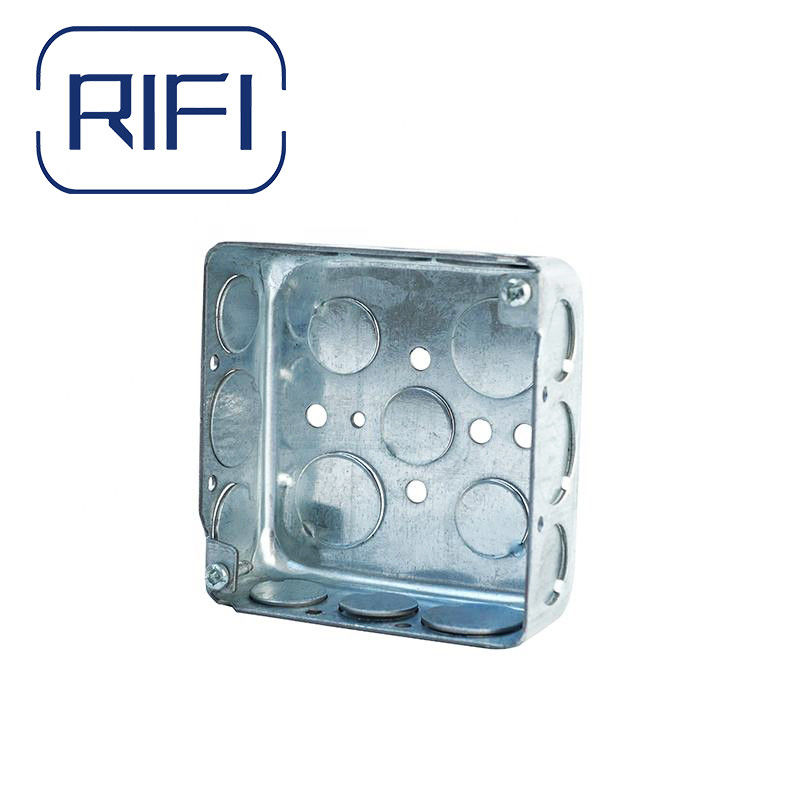 Metal Electrical Junction Box And Cover For Switch Box 1 1/2" Or 1 7/8" Or 2 1/8" Depth