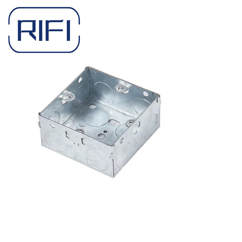 3x3 35mm Depth Electrical Back GI Metal Box GI Electric Switch Box With Galvanized Finished