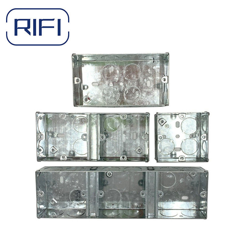 Durable GI Conduit Fittings  Gi Switch Box 72mm *72 Mm*47 Mm Versatile For Indoor And Outdoor