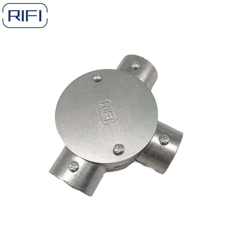 RIFI Emt Aluminum Junction Circular Box  Set Screw Type 1 Way 2 Way 3 Way 4 Way