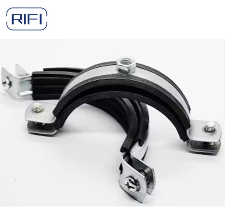 Rubber Hose Clips Mental Pipe Clamp with Rubber Insulated Cable Clamp