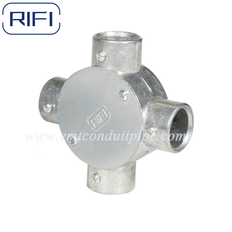 RIFI EMT Junction Circular Box 4 Way 3 Way 2 Way Aluminum Die Cast