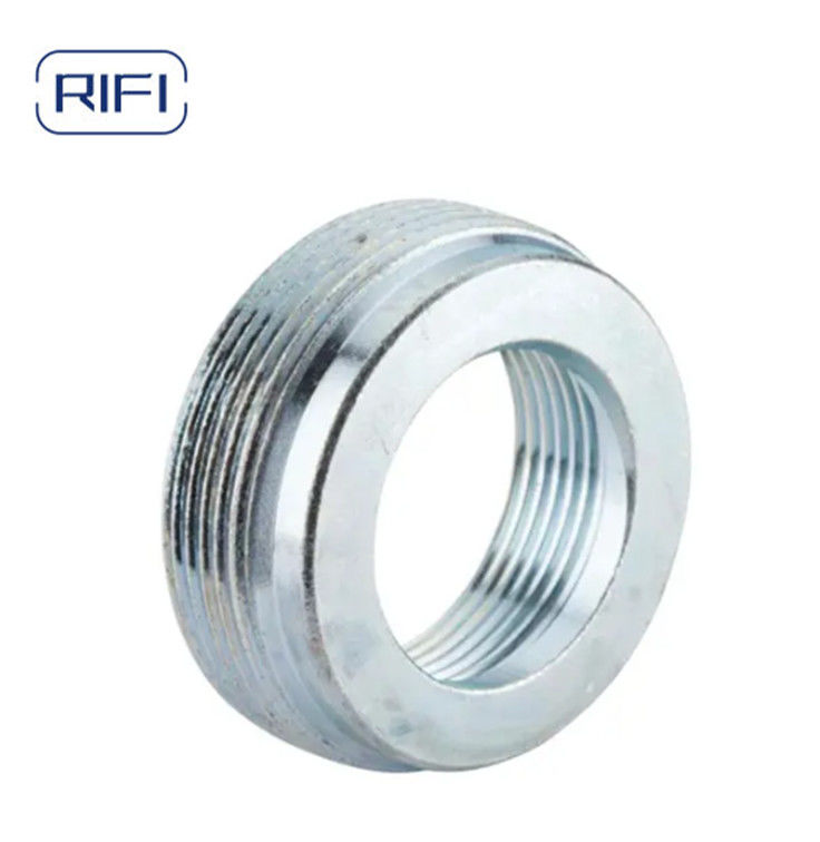 Reducing Bushing Steel Threaded Type Zinc Electroplated Steel IMC / Rigid Conduit Reducer Fitting