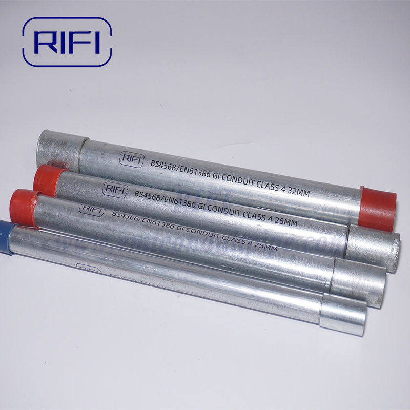 20mm To 50mm  Q195 Steel Bs4568/bs31 Hot Dip Galvanized Electrical Steel Conduit Pipe Metal Conduit