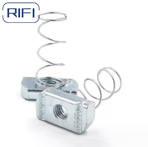 Electro Galvanizing Unistrut Channel Accessoires Spring Nut M6 M8 M10