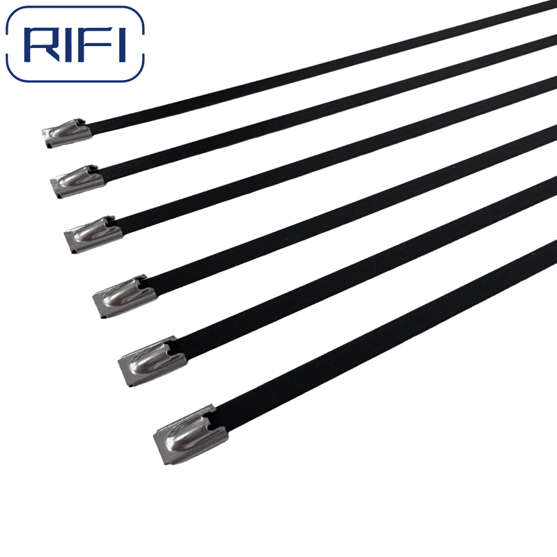 Ss.316 Epoxy Coated Stainless Steel Ball Lock Type Cable Tie