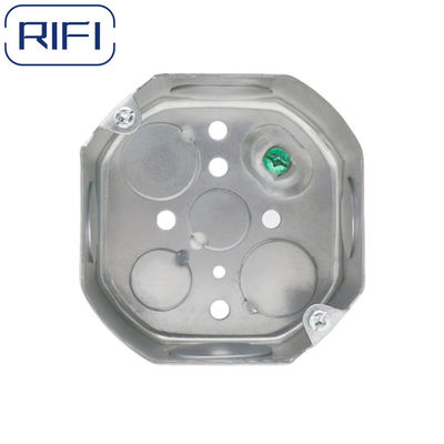 Scatole per condotti elettrici su misura Scatole in acciaio Octagone con vite a terra sollevata