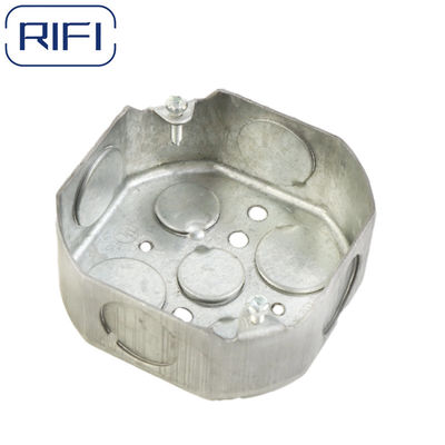 4 pollici scatole del condotto elettrico Acciaio octagonale argento copertina